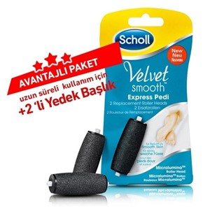 Velvet Smooth Elektronik Ayak Törpüsü 2'li Yedek Başlık Seti Çok Sert Deriler için